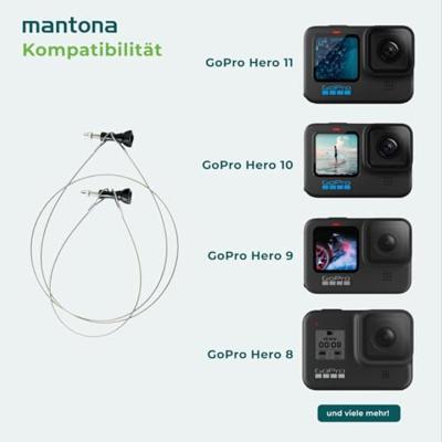 Mantona 21294 Beveiligingskabels Actioncams, GoPro