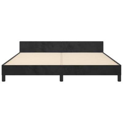 Bedframe zonder matras 160x200 cm fluweel zwart
