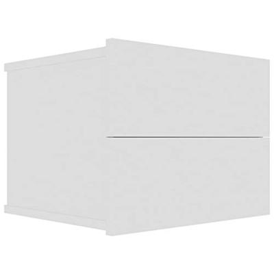 VidaXL Nachtkastje 40x30x30 cm bewerkt hout wit