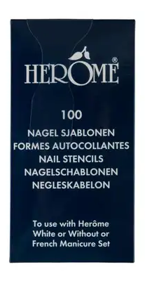 Herome Nagel sjablonen 10 vellen in doos 100 Stuks
