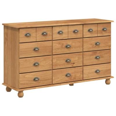 Ladekast ASKIM Bruin 79 x 40 x 133,5 cm Massief grenenhout