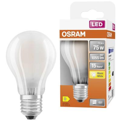 OSRAM HOMELIGHTING 4058075115910 LED-lamp Energielabel D (A - G) E27 Peer 7.5 W = 75 W Warmwit (Ø x l) 60 mm x 105 mm 1 stuk(s) OSRAM HOMELIGHTING 4058075115910 LED-lamp Energielabel D (A - G) E27 Peer 7.5 W = 75 W Warmwit (Ø x l) 60 mm x 105 mm 1 stuk(s)