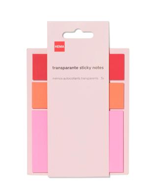 HEMA Sticky Notes Transparant - 3 Stuks