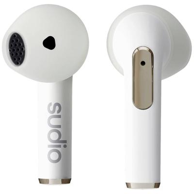 Sudio N2 snow white True Wireless Bluetooth open-ear oordopjes, multipoint-verbinding, geïntegreerde microfoon voor oproepen, 30 uur batterij met oplaadhoes, IPX4 waterdicht, USB-C en draadloos