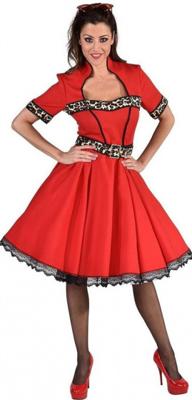 50's Jurk sheeba/rood 50's Jurk sheeba/rood