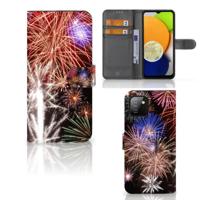 Samsung Galaxy A03 | Wallet Case | met Pasjes | Vuurwerk - thumbnail