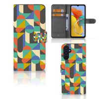 Samsung Galaxy M14 | Telefoon Hoesje | Funky Retro | Portemonnee hoesje - thumbnail