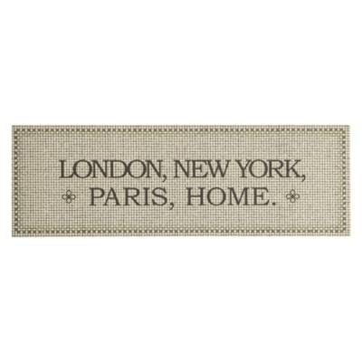 VidaXL Keukenmat wasbaar home-tekst 60x180 cm fluweel VidaXL Keukenmat wasbaar home-tekst 60x180 cm fluweel