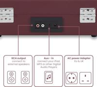 Crosley Cruiser Plus Draaitafel - Bordeaux - thumbnail