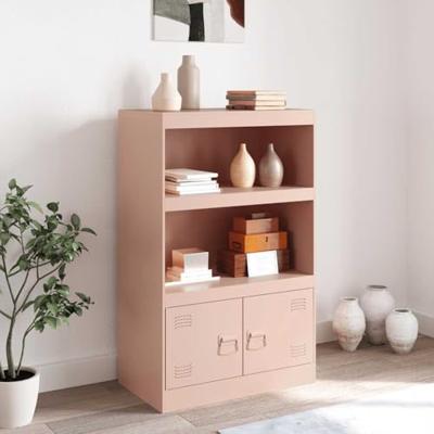 Dressoir 67x39x107 cm staal roze Dressoir 67x39x107 cm staal roze