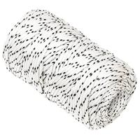 VidaXL Boottouw gevlochten 2 mm x 250 m polyester wit - thumbnail