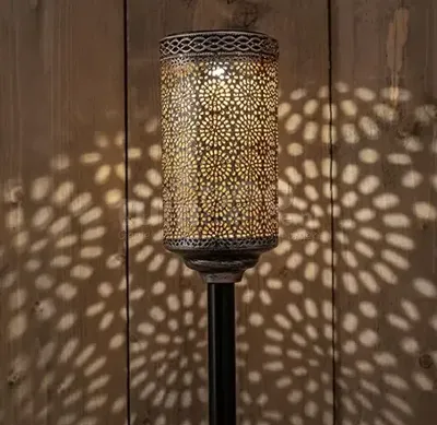 Solar Tuinfakkel Metaal Zilver 60cm