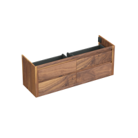 Onderkast Forzalaqua Gela 160x51x60 Cm 4 Softclose Lades Noten Pure Walnut - thumbnail