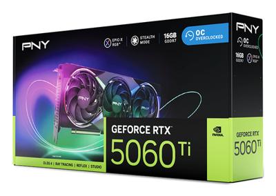 PNY Nvidia GeForce RTX 5060 Ti Videokaart GeForce RTX 5060 Ti 16 GB GDDR7-RAM