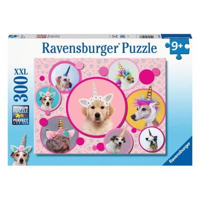 Ravensburger puzzel schattige eenhoorn-honden 300 stukjes