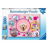 Ravensburger puzzel schattige eenhoorn-honden 300 stukjes - thumbnail