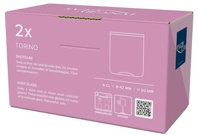 Lyngby - Torino - Shotglas S/2 0,05l Roze Lyngby - Torino - Shotglas S/2 0,05l Roze