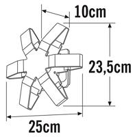 KonstSmide Ultra design buitenlampPescara Star 25cm wit - 7977-250 - thumbnail