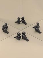 Kay Bojesen Lovebirds zwart - thumbnail