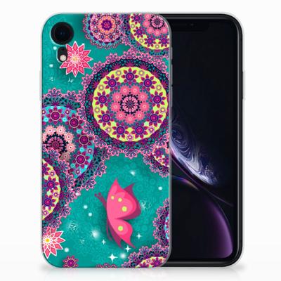 Apple iPhone Xr | Hoesje maken | Cirkels en Vlinders Apple iPhone Xr | Hoesje maken | Cirkels en Vlinders