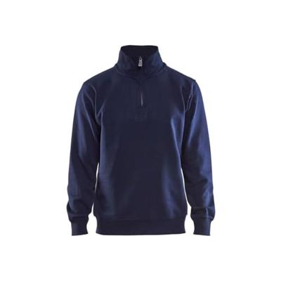 Blåkläder Sweatshirt Jersey 1/2 rits 33651048 | Marineblauw | Maat L - 7330509352182