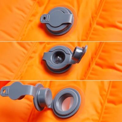 VidaXL Kampeermatras met kussen zelfopblazend 1-persoons oranje VidaXL Kampeermatras met kussen zelfopblazend 1-persoons oranje