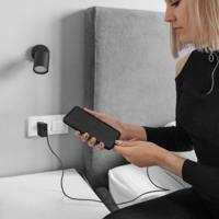 Qoltec 52380 Supersnelle PD-oplader | 1xUSB-C | 1xUSB | 65W | 5-20V | 1,5-3,25A | Zwart - thumbnail