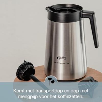 Moccamaster KBGT 741 Koffiefilter apparaat Zilver