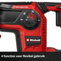 Einhell Professional TP-HD 18/28 Li BL+4 (1x3,0Ah+) -Accu-boorhamer 18 V 3 Ah Li-ion - thumbnail