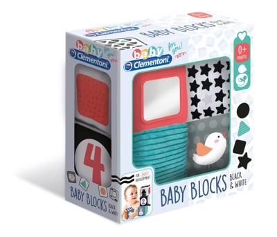 Clementoni eerste maanden zachten blokken zwart/wit Clementoni eerste maanden zachten blokken zwart/wit