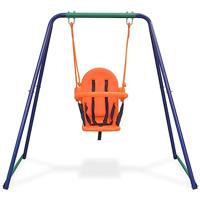 VidaXL Schommel voor peuters 2-in-1 oranje - thumbnail