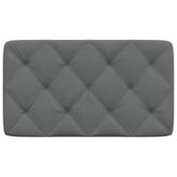 Hoofdbordkussen 90 cm stof donkergrijs - thumbnail