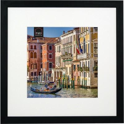 Haes Deco Houten Fotolijst met Passe-partout Venezia zwart voor 1 foto formaat 20x20 of 30x30 -SP12931