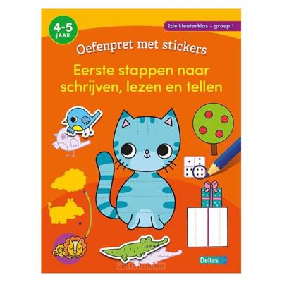 Deltas Oefenpret met stickers groep 1- schrijven, lezen, tellen (4-5 jaar) Deltas Oefenpret met stickers groep 1- schrijven, lezen, tellen (4-5 jaar)
