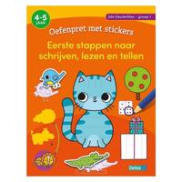 Deltas Oefenpret met stickers groep 1- schrijven, lezen, tellen (4-5 jaar) - thumbnail