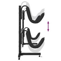 Opbergrek voor 2 kajaks250x57x127,5 cmstaal - thumbnail