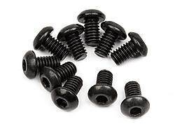 Button head screw m2.5x4mm (hex socket/10pcs)