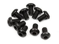 Button head screw m2.5x4mm (hex socket/10pcs) - thumbnail