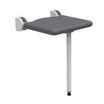 Eco Care opklapbare douchezitje met vloersteun Eco Care opklapbare douchezitje met vloersteun