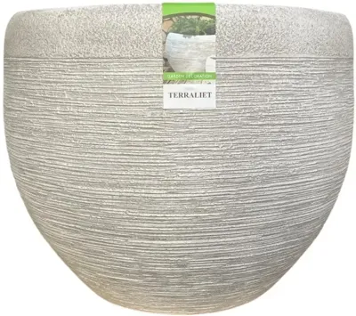 Terraliet bloempot 51x40cm wit