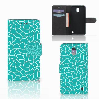 Nokia 2 Hoesje Cracks Blue Nokia 2 Hoesje Cracks Blue