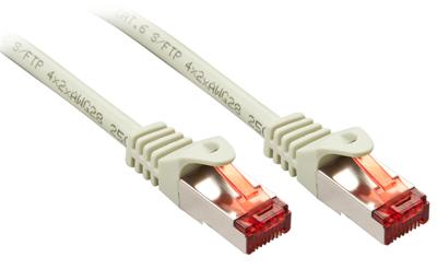 LINDY 47348 RJ45 Netwerkkabel, patchkabel CAT 6 S/FTP 10.00 m Grijs Afgeschermd 1 stuk(s)