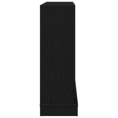 Haardombouw 100x30x87,5 cm spaanplaat zwart eikenkleurig