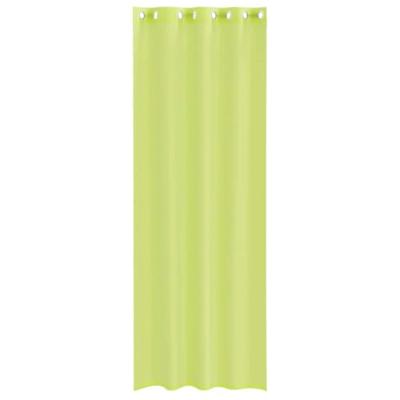 Gordijnen Voile met doorvoertules 2 st 140x260 cm appelgroen Gordijnen Voile met doorvoertules 2 st 140x260 cm appelgroen