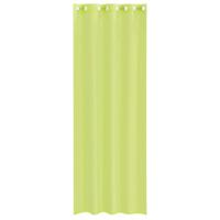 Gordijnen Voile met doorvoertules 2 st 140x260 cm appelgroen - thumbnail