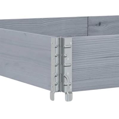 VidaXL Plantenbak 150x100 cm massief grenenhout grijs