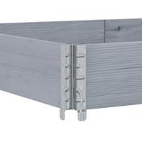 VidaXL Plantenbak 150x100 cm massief grenenhout grijs - thumbnail