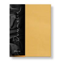 Dommelin Dommelin Hoeslaken Uni Percal 200TC 546 Okergeel 80x200/30 - thumbnail