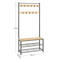 ACAZA Garderoberek Lichte eik - thumbnail