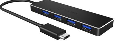 4 Poorten Hub USB 3.0 Zwart